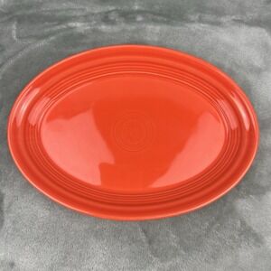 Fiesta Fiestaware Homer Laughlin Small Oval Serving Platter Poppy